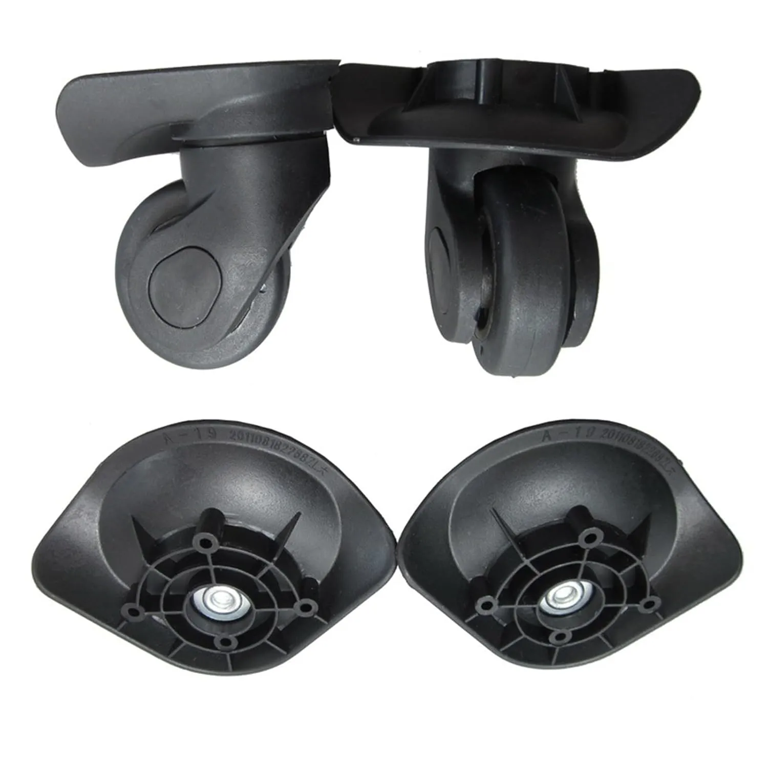 1 Pair A19 Trolley Case Luggage Wheel Repair Travel Suitcase Parts Accessories Wheel Replacement Luggage