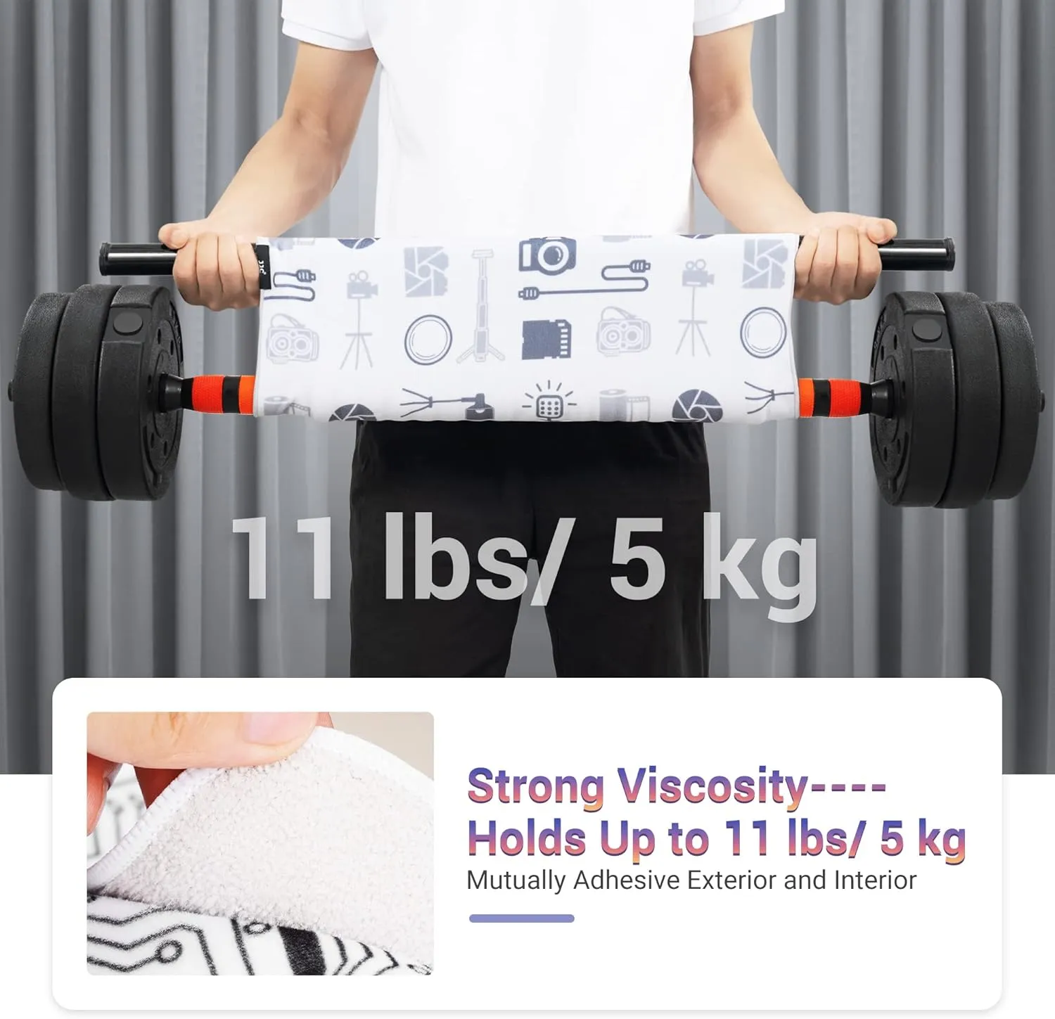 [19.7 * 19.7"] Camera Wrap Protective with Pouch, Camera Lens Wrap Protective, Anti Scratch Wrap Magic Self-Adhesive,Flexible Wrapper Equipment Wrap Travel Accessories for DSLR Mirrorless Laptop More