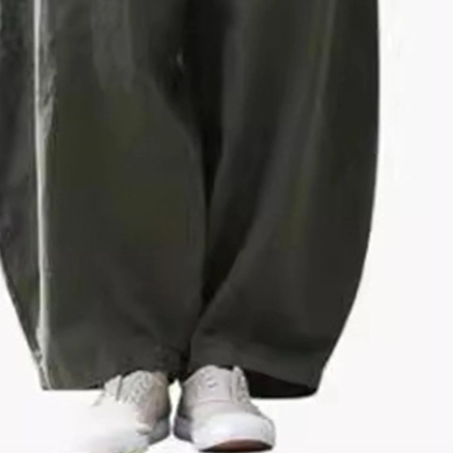 2025 Elastic Waist Bloomers Women's Linen Trousers Pockets Commuter Loose Pants Fashion Slim Casual Pants