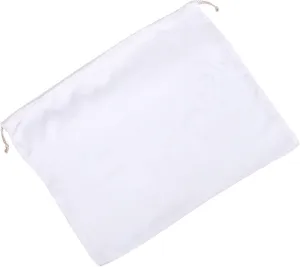 2pcs Drawstring Storage Bag Large Capacity Household Bag Nylon Drawstring Black Silk Fabric Towel Dustproof Reusable Easy to Store