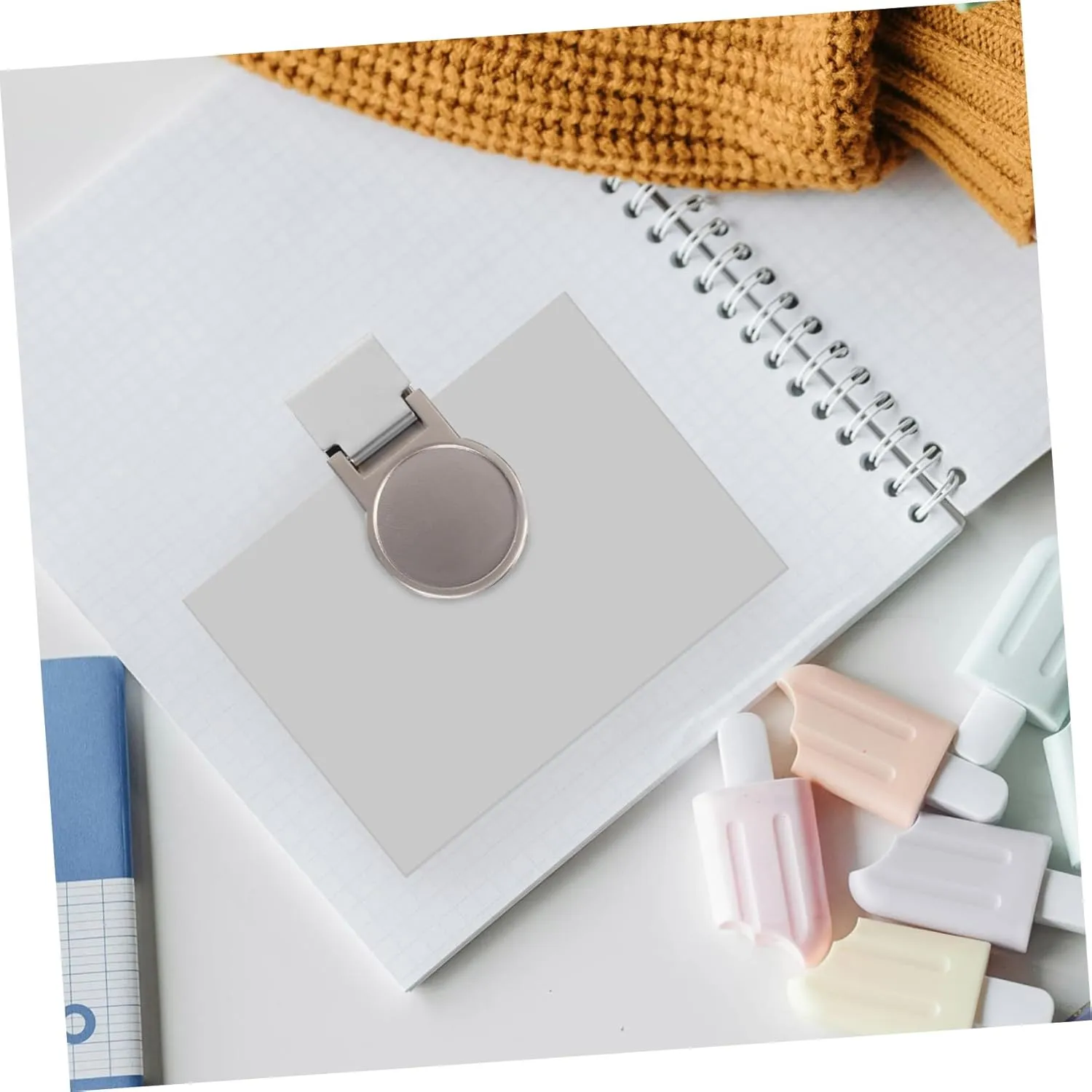 2pcs Stainless Steel Money Clip Wallet Money Clip Cash Clip Front Pocket Clip Stationery Safety Clip Spring Hook Clip Office Supplies Coloured Paper Bag Clips File Clip Silver