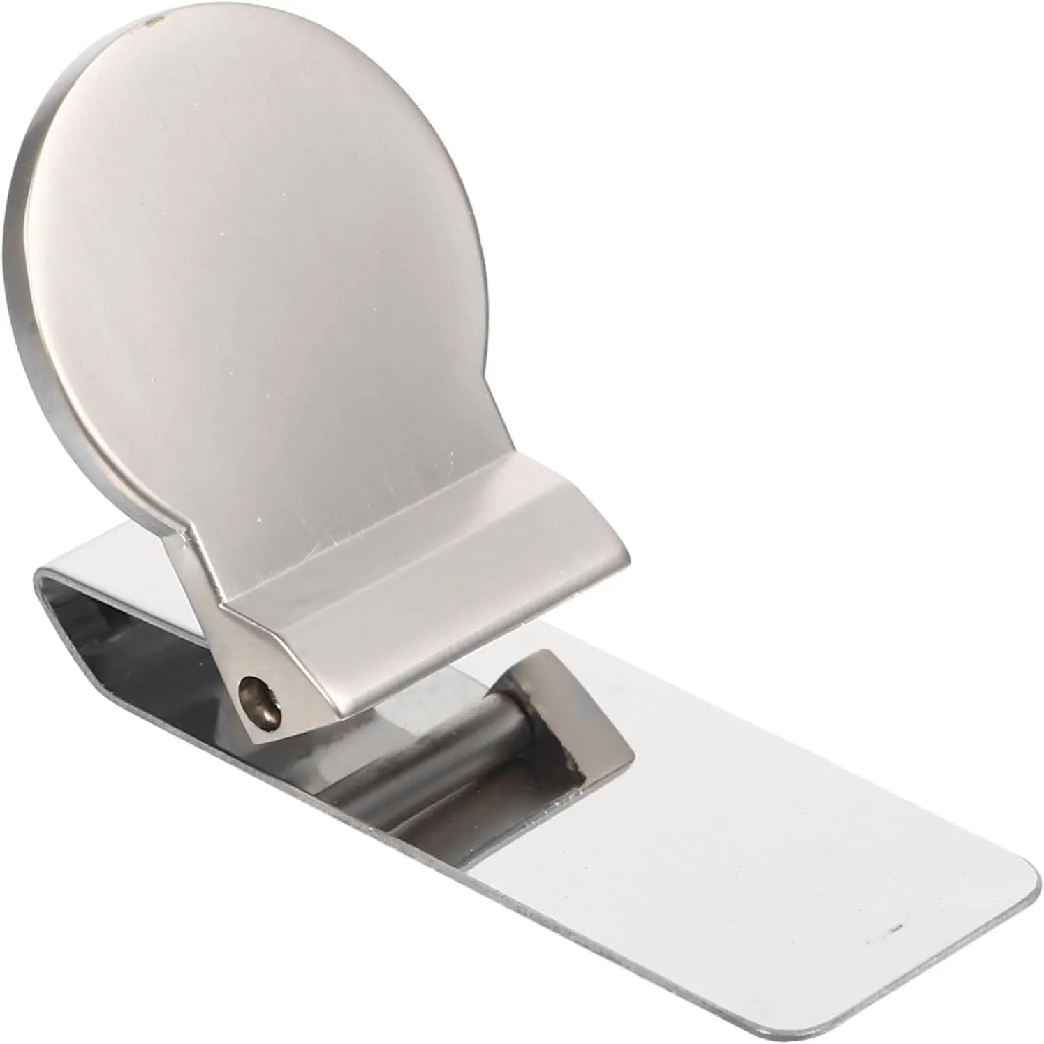 2pcs Stainless Steel Money Clip Wallet Money Clip Cash Clip Front Pocket Clip Stationery Safety Clip Spring Hook Clip Office Supplies Coloured Paper Bag Clips File Clip Silver