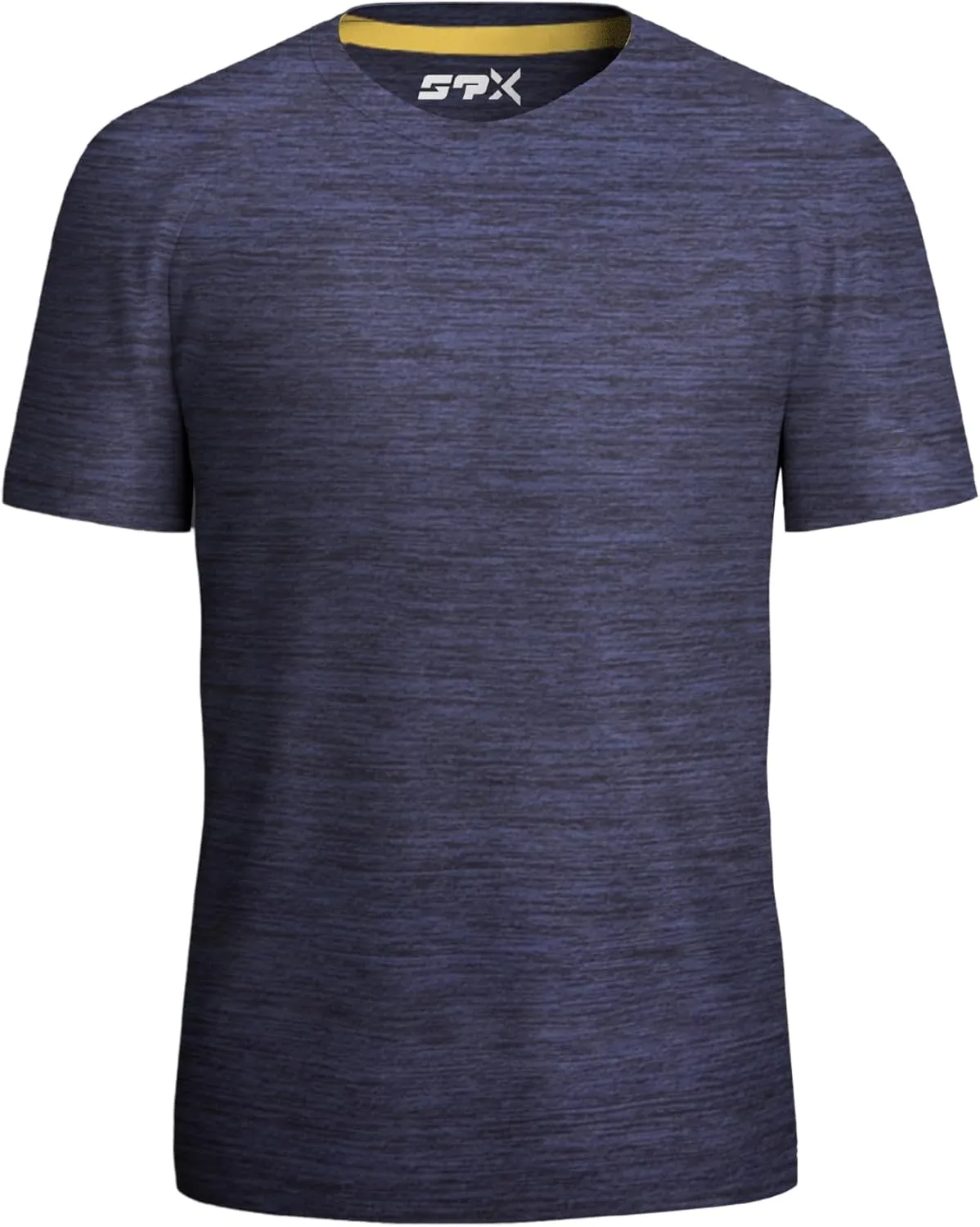 [5 Pack] Mens Workout Short Sleeve Dry Fit T Shirts Quick Dry Active Athletic Crewneck Running Gym Moisture Wicking Tee Tops