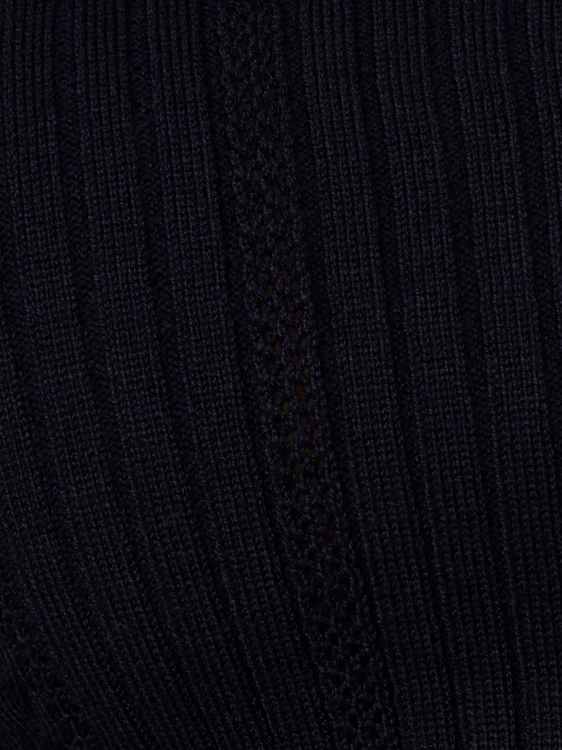 Adrianna Papell Women's Open V-Neck Polo Mix Rib Cable Sweater with Short Sleeves