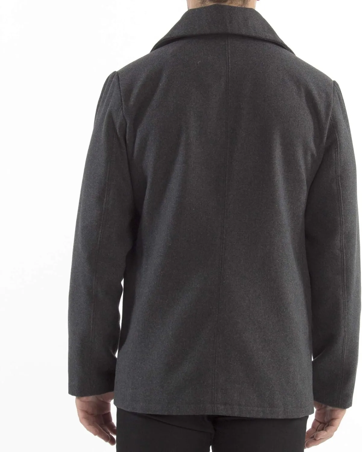 Alpine Swiss Mason Mens Wool Blend Classic Pea Coat Jacket