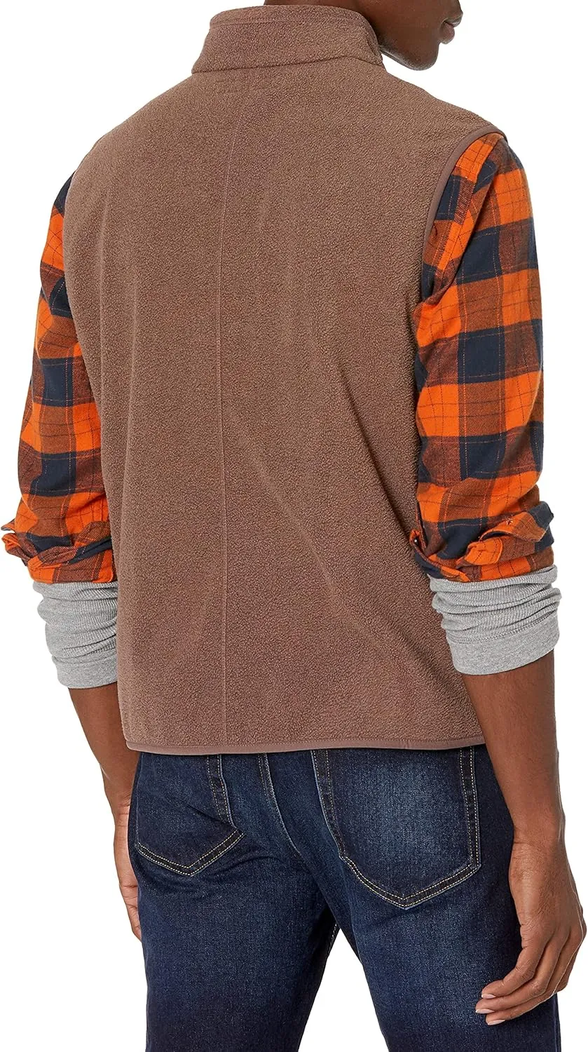 Amazon Essentials Men's Full-Zip Polar Fleece Vest (Available in Big & Tall)