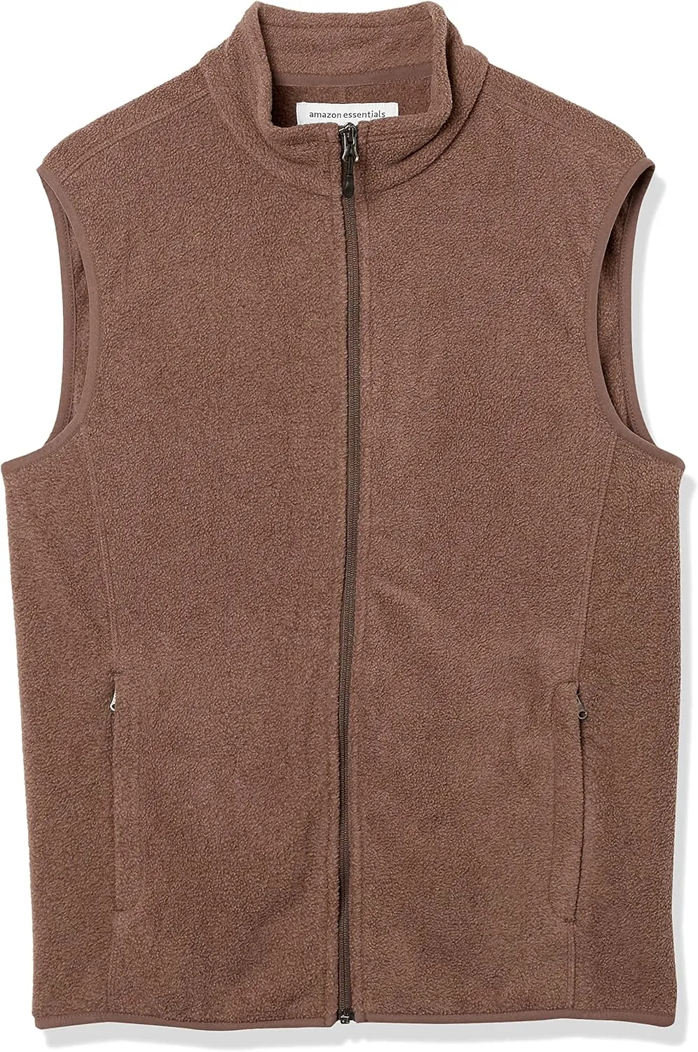 Amazon Essentials Men's Full-Zip Polar Fleece Vest (Available in Big & Tall)