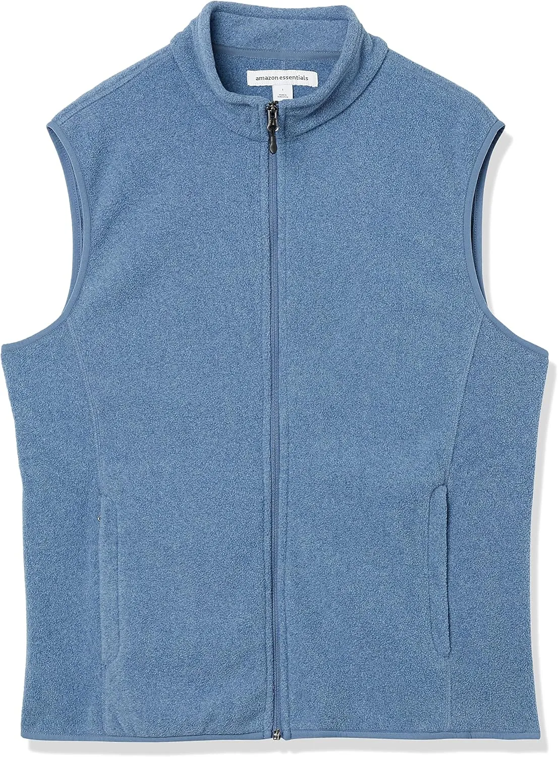 Amazon Essentials Men's Full-Zip Polar Fleece Vest (Available in Big & Tall)