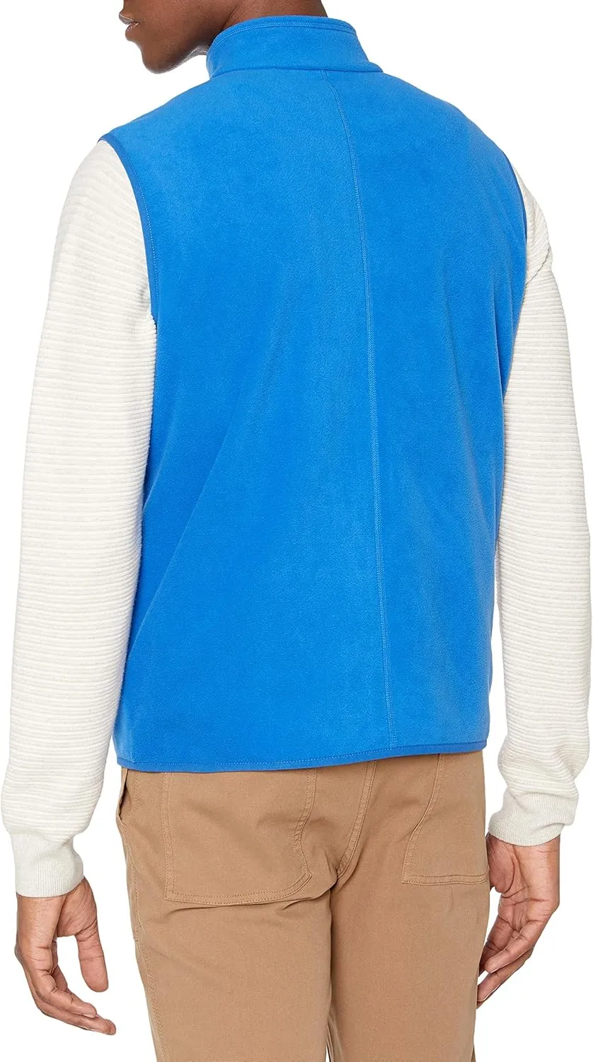 Amazon Essentials Men's Full-Zip Polar Fleece Vest (Available in Big & Tall)
