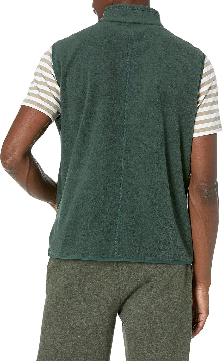 Amazon Essentials Men's Full-Zip Polar Fleece Vest (Available in Big & Tall)