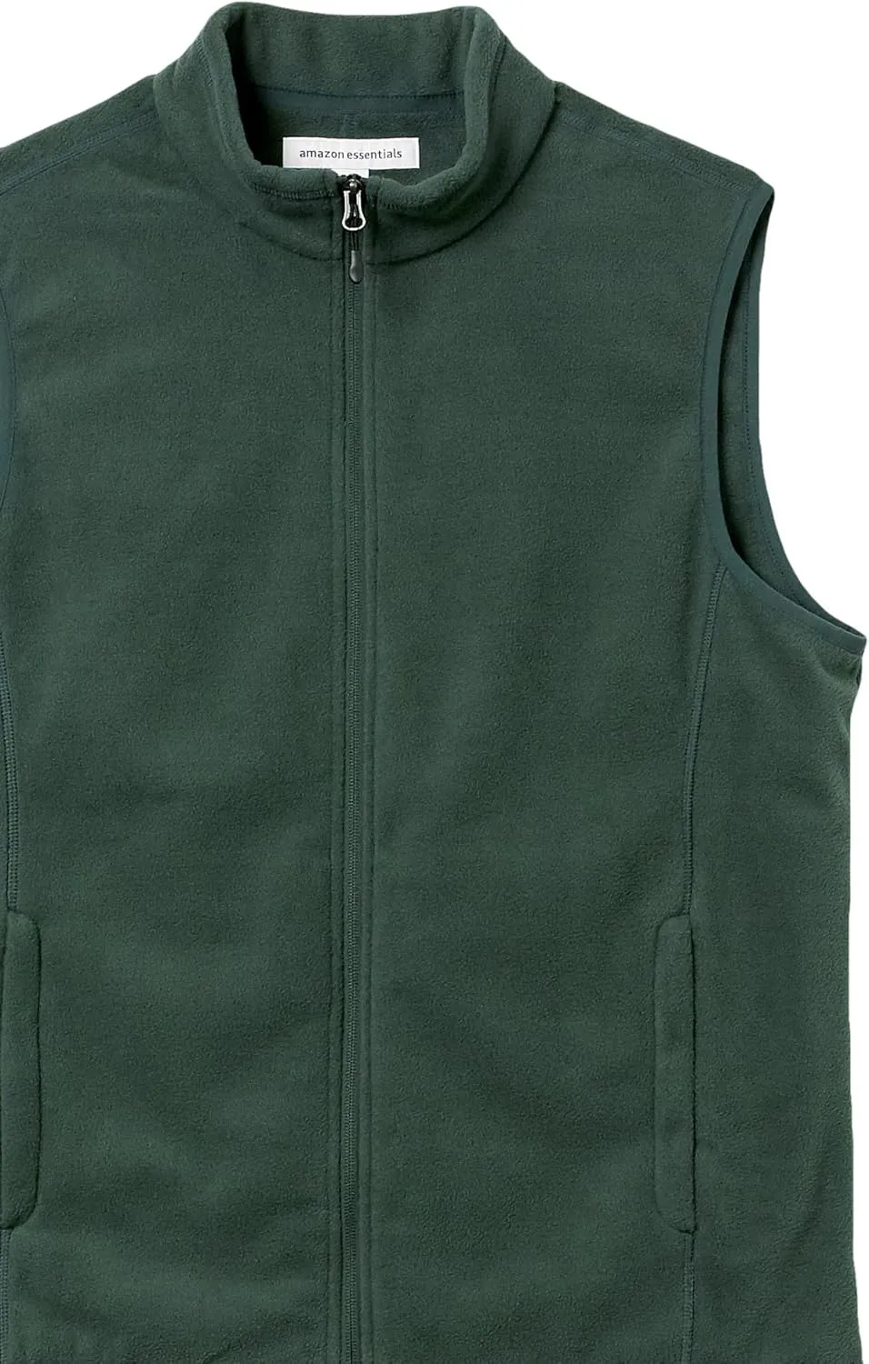 Amazon Essentials Men's Full-Zip Polar Fleece Vest (Available in Big & Tall)