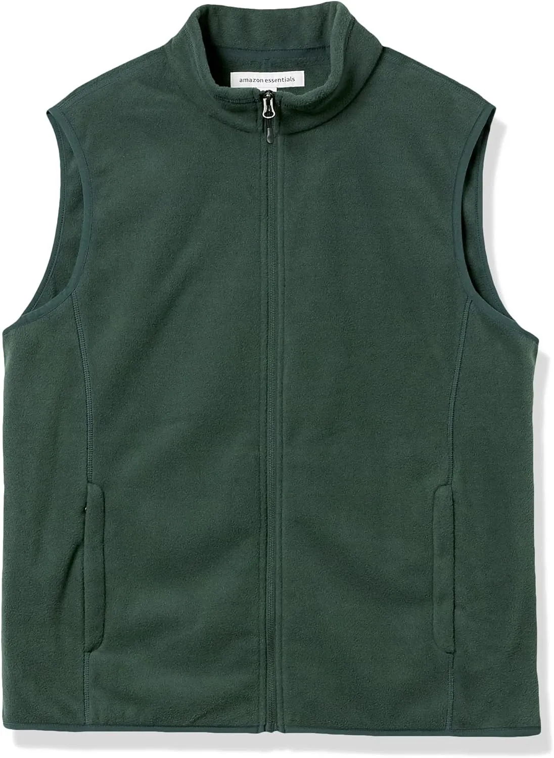 Amazon Essentials Men's Full-Zip Polar Fleece Vest (Available in Big & Tall)
