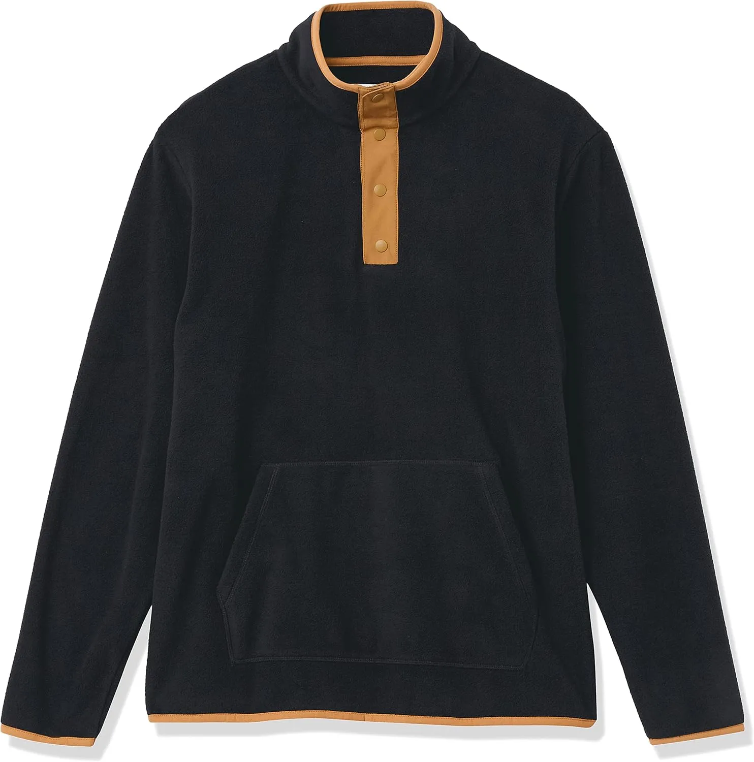 Amazon Essentials Men's Snap-Front Pullover Polar Fleece Jacket