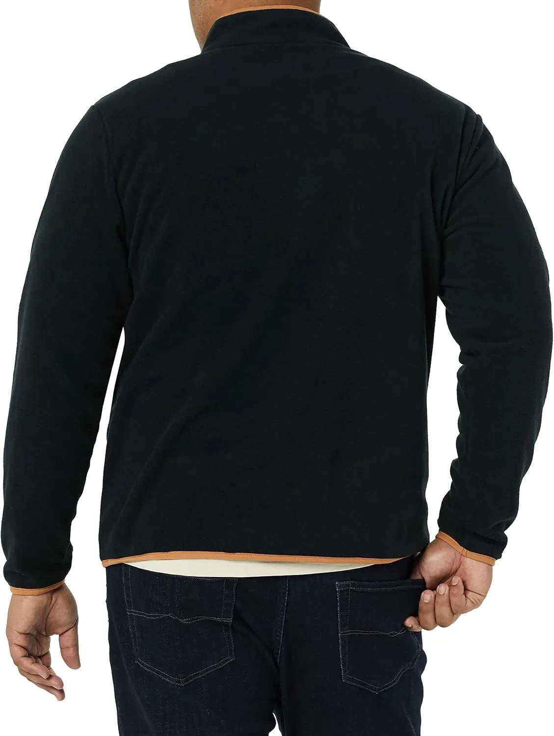 Amazon Essentials Men's Snap-Front Pullover Polar Fleece Jacket