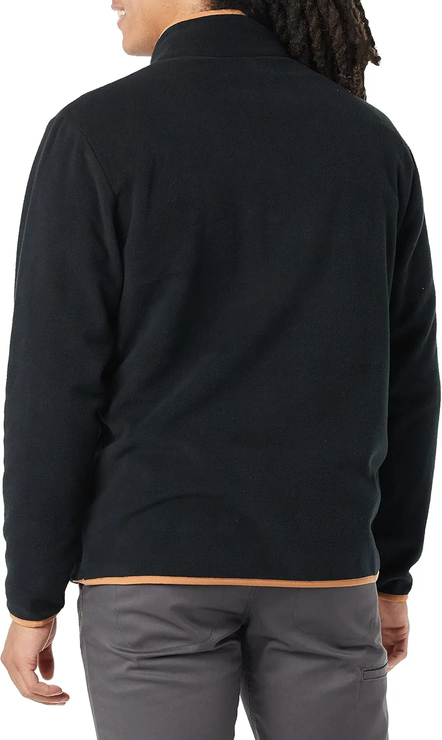Amazon Essentials Men's Snap-Front Pullover Polar Fleece Jacket