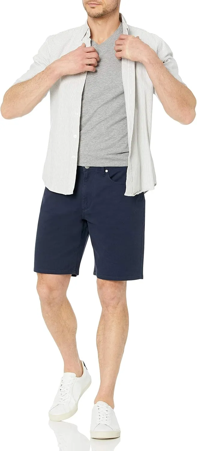 Amazon Essentials Men's Straight-fit 9" Inseam Stretch 5-Pocket Short