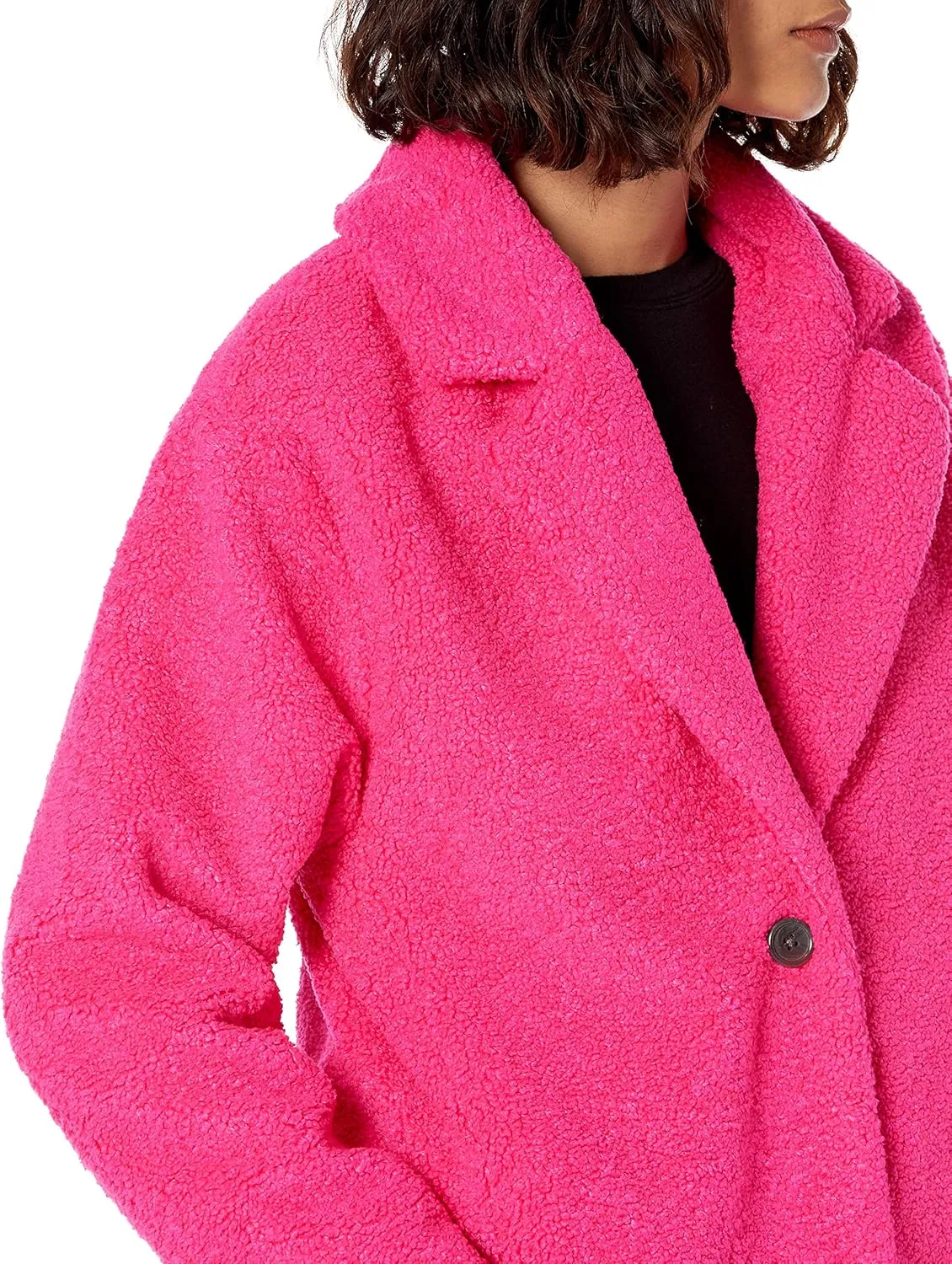 Amazon Essentials Women's Teddy Bear Fleece Oversized-Fit Lapel Jacket (Previously Daily Ritual)