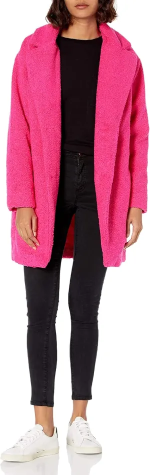 Amazon Essentials Women's Teddy Bear Fleece Oversized-Fit Lapel Jacket (Previously Daily Ritual)