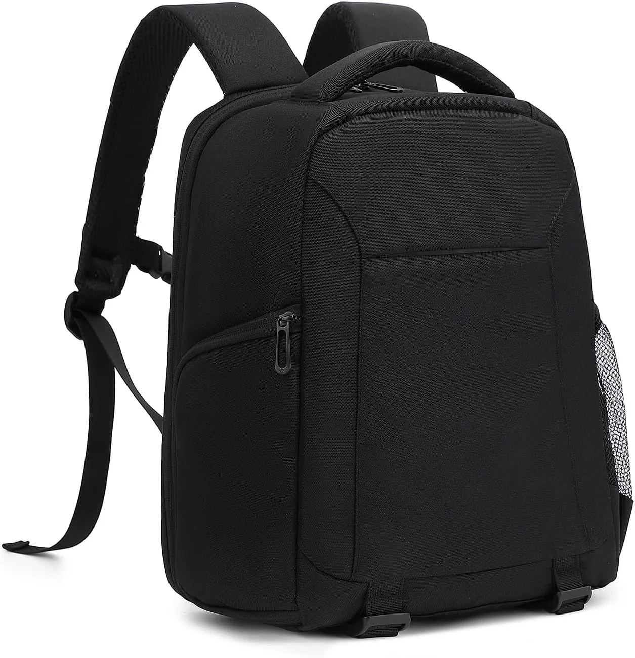 Andoer Travel Camera Backpack Camera Bag Photography Storager Bag Side Open Available for Laptop with Flexible Dividers Compatible with Laptop Canon Nikon/Sony Digital SLR Camera Body Lens Tripod