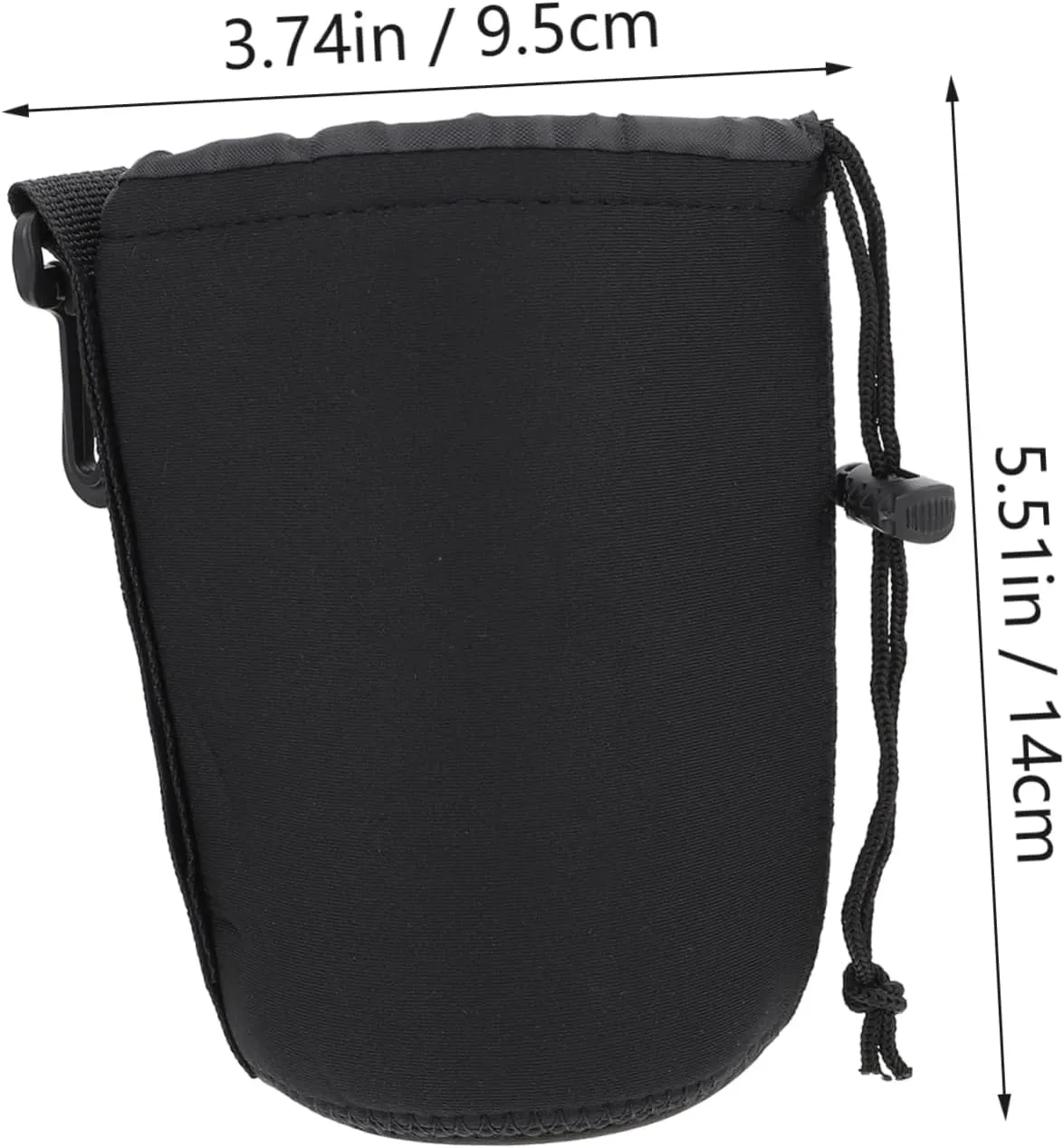 Angoily Neoprene Lens Pouch Bag for Dslr Drawstring Pouches Easy Lens Change Soft Material