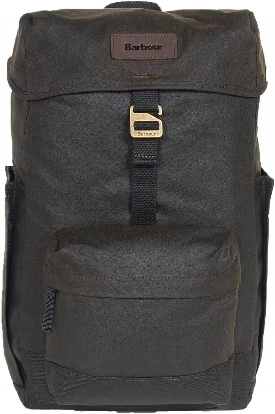 Barbour Men's Essential Wax Backpack, Olive, Brown, One Size