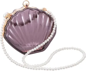 BESPORTBLE Elegant Pearl Strap Bag Crossbody Bag for Women Shell Shape Fashionable and Practical