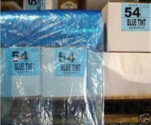 Blue Tint Dry Clean Poly Bags Blue Garment Plastic Rolls Daytime Privacy Protection Ultra-Durable 54"X21" X7"