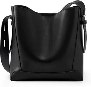 Bucket bags women's high end texture large capacity shoulder purses commuter versatile messenger handbags