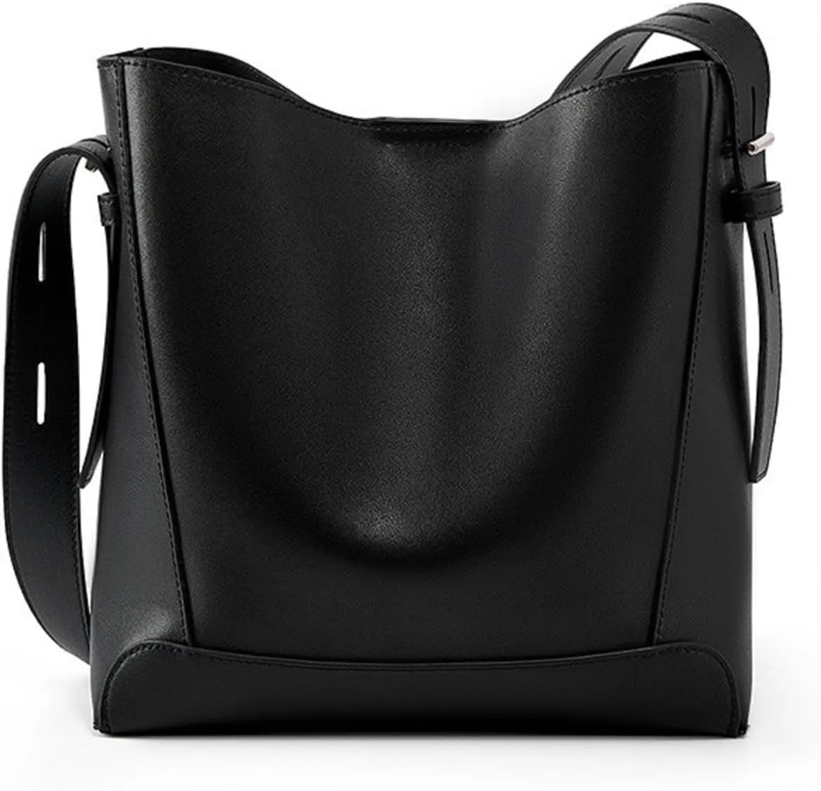 Bucket bags women's high end texture large capacity shoulder purses commuter versatile messenger handbags