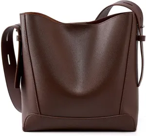 Bucket bags women's high end texture large capacity shoulder purses commuter versatile messenger handbags