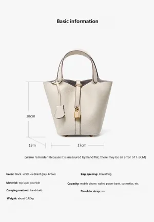 Bucket basket ladies bags handbags large capacity fashionable versatile high end purses
