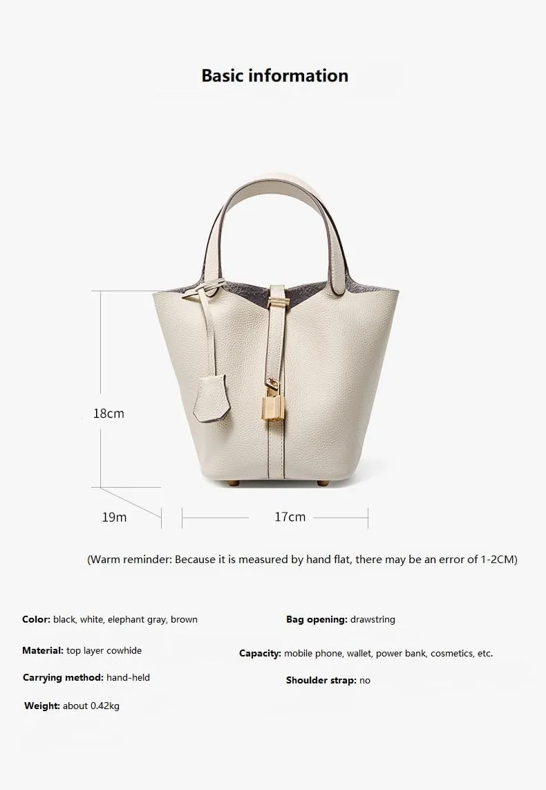 Bucket basket ladies bags handbags large capacity fashionable versatile high end purses