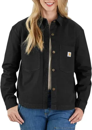 Carhartt Women's Rugged Flex Loose Fit Heavyweight Duck Overshirt