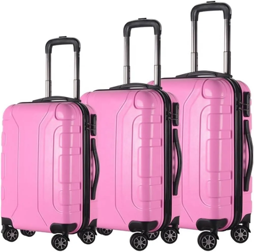Carry-on Suitcase Luggage 3pcs Luggage Sets Wear-Resistance 20/24/28inch Lightweight Suitcase Spinner Wheels Carry-on Suitcases Carry On Luggages (Color : D, Size : 3pcs)
