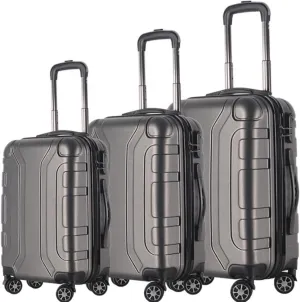 Carry-on Suitcase Luggage 3pcs Luggage Sets Wear-Resistance 20/24/28inch Lightweight Suitcase Spinner Wheels Carry-on Suitcases Carry On Luggages (Color : F, Size : 3pcs)