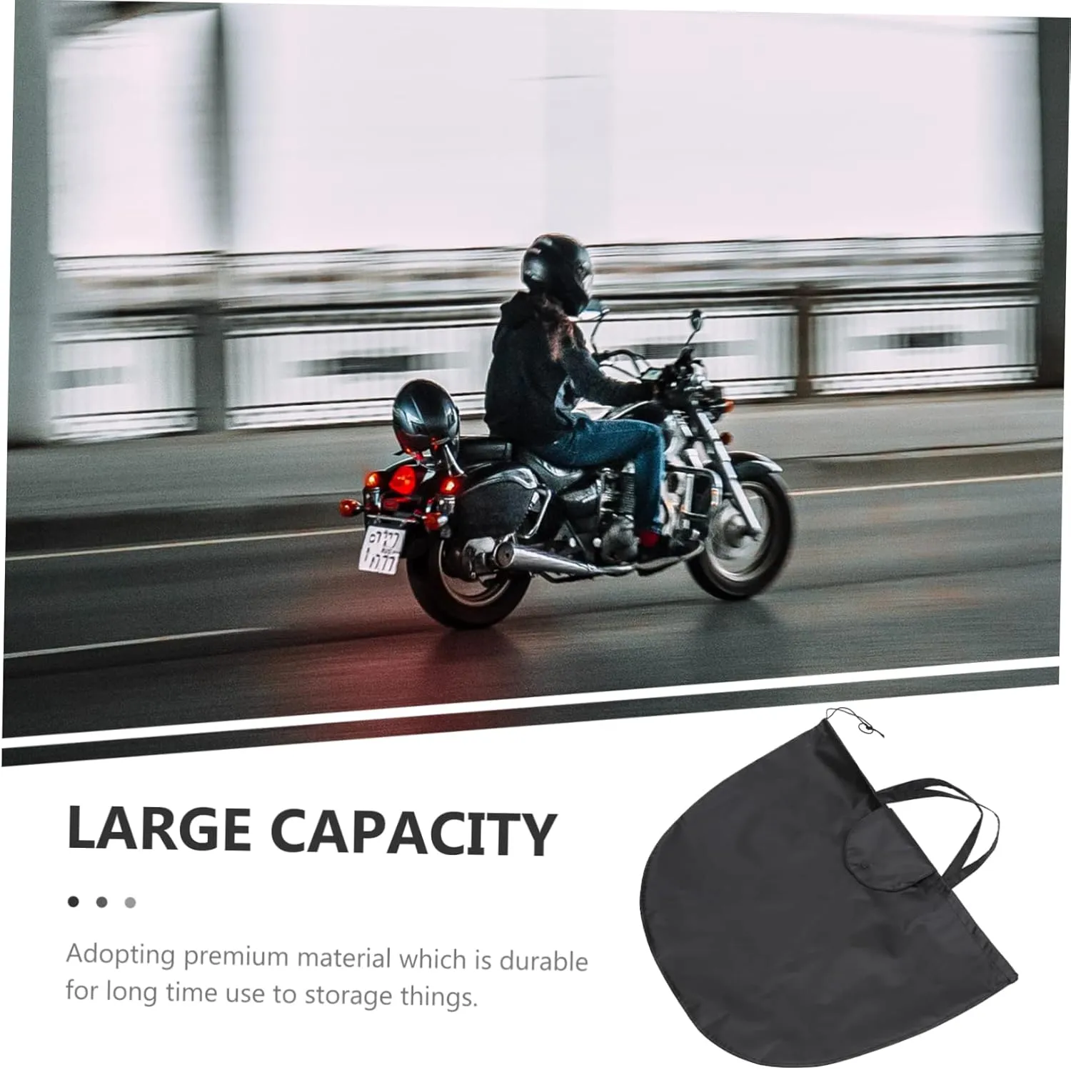 Ciieeo Lightweight Motorcycle Bag Practical Safety Container Multipurpose Sundries Storage Pouch for Gym Home School Outdoor Use