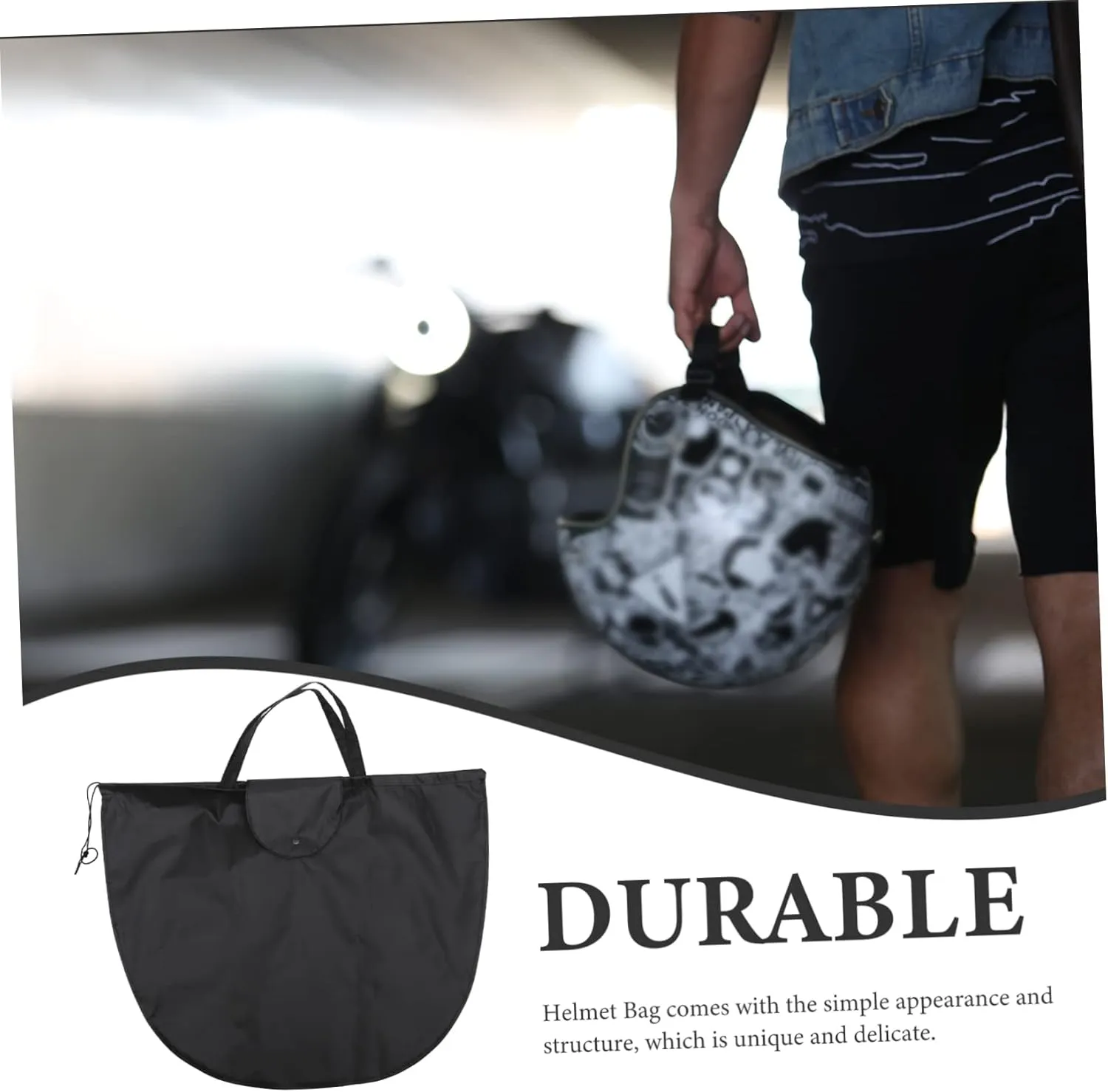 Ciieeo Lightweight Motorcycle Bag Practical Safety Container Multipurpose Sundries Storage Pouch for Gym Home School Outdoor Use