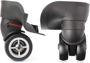 Cnwaga3 Replacement Luggage Spinner Wheel 2Pcs Set of Suitcase Wheel Universal for Most Luggage W042, Black Large