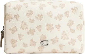 Coach Women's Essential Cosmetic Pouch in Floral Print Travel Accessory Case, Multicolor