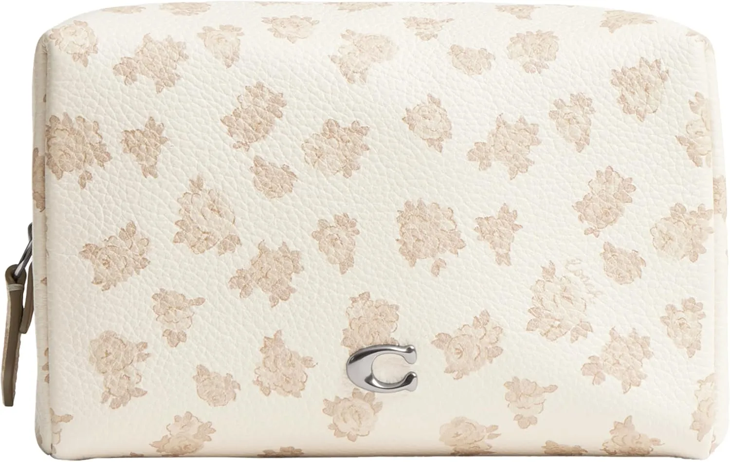 Coach Women's Essential Cosmetic Pouch in Floral Print Travel Accessory Case, Multicolor