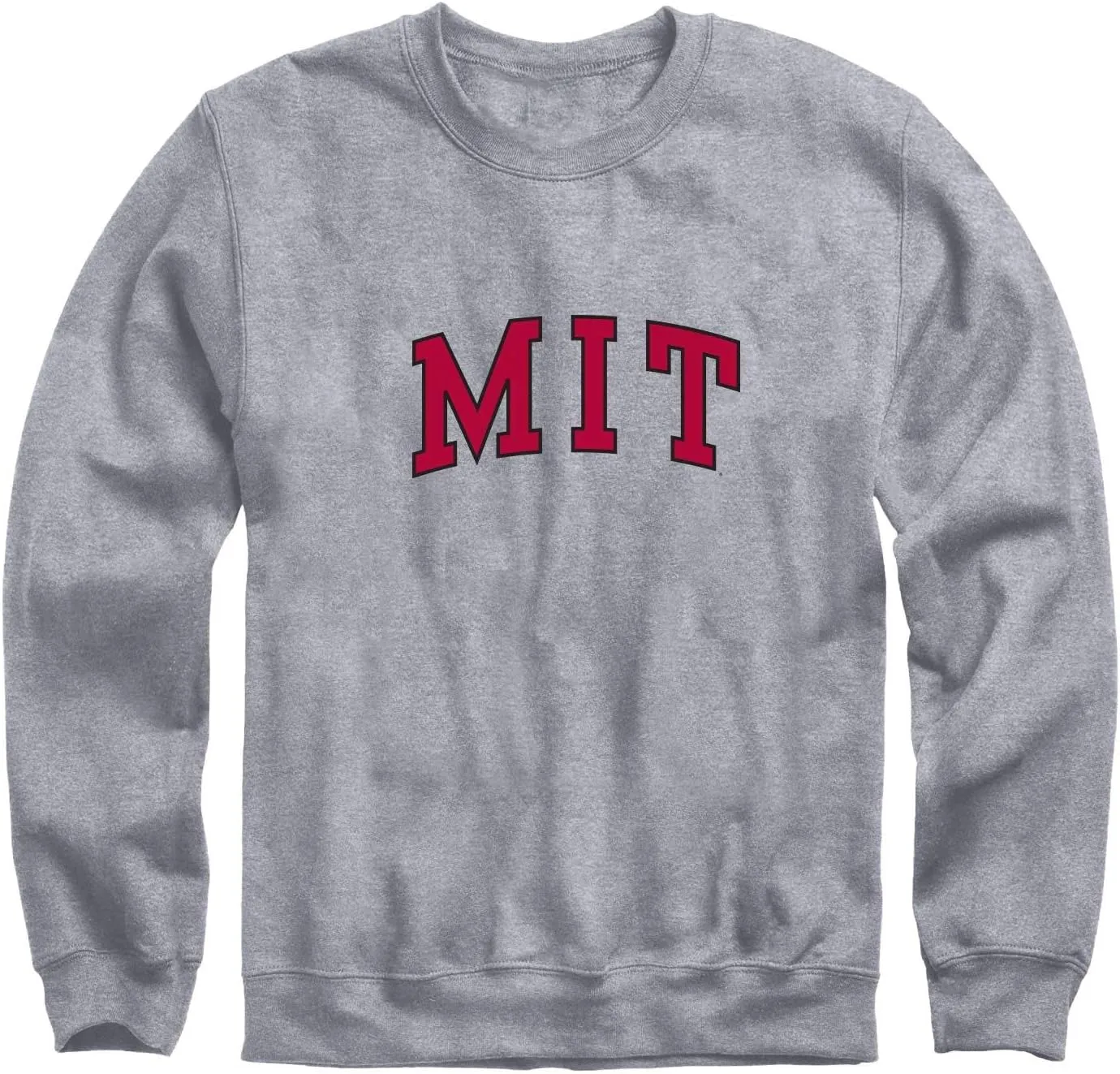Crewneck Sweatshirt, Unisex, Essential Logo, Premium Grey Heavyweight Cotton Blend Fleece