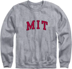 Crewneck Sweatshirt, Unisex, Essential Logo, Premium Grey Heavyweight Cotton Blend Fleece