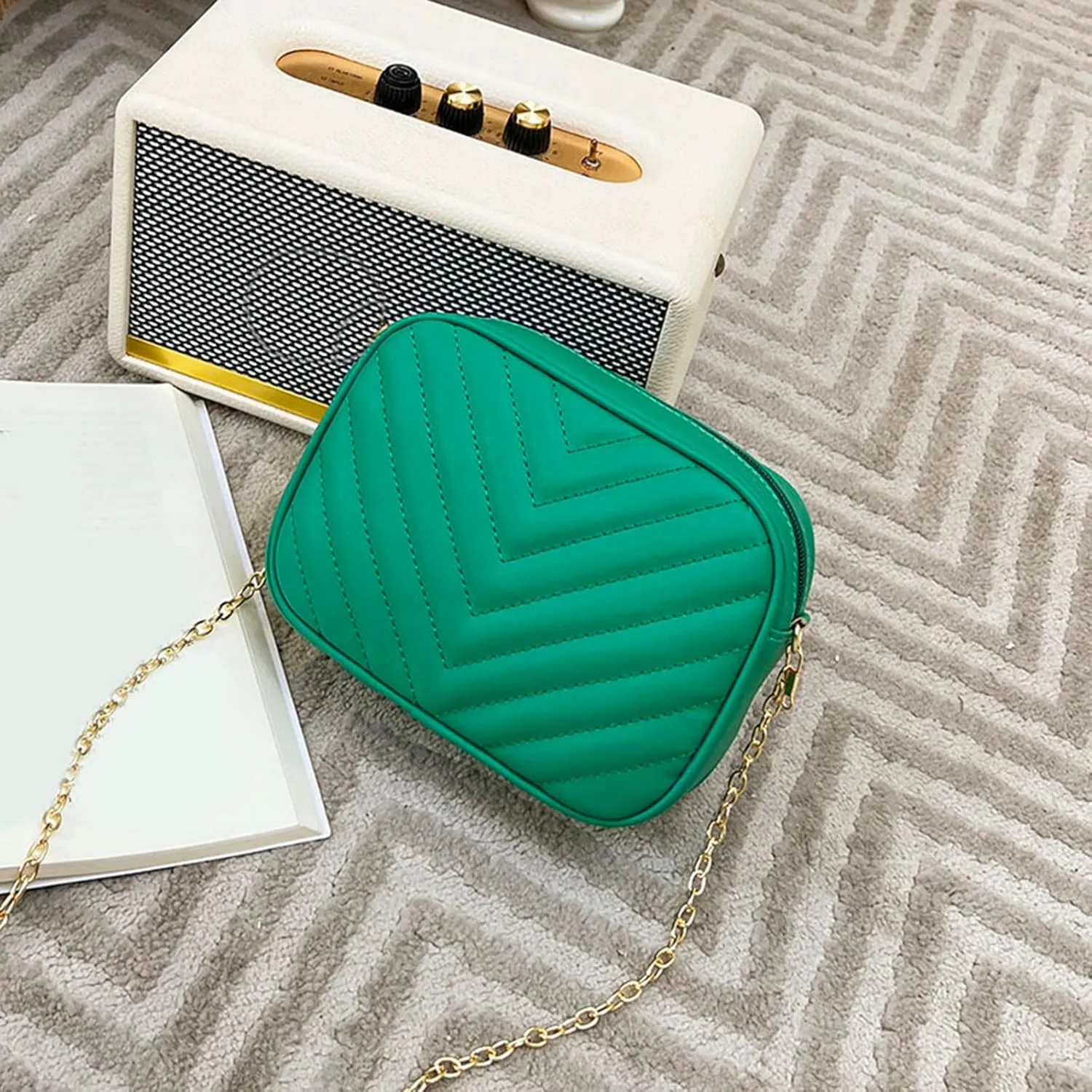 Crossbody Bag for Women Women Messenger Bag Fashion Simple Trend Chain Shoulder Purse Practical