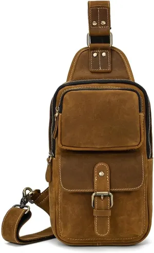 Crossbody Bag Sports Shoulder Bag Large Capacity Vintage Backpack