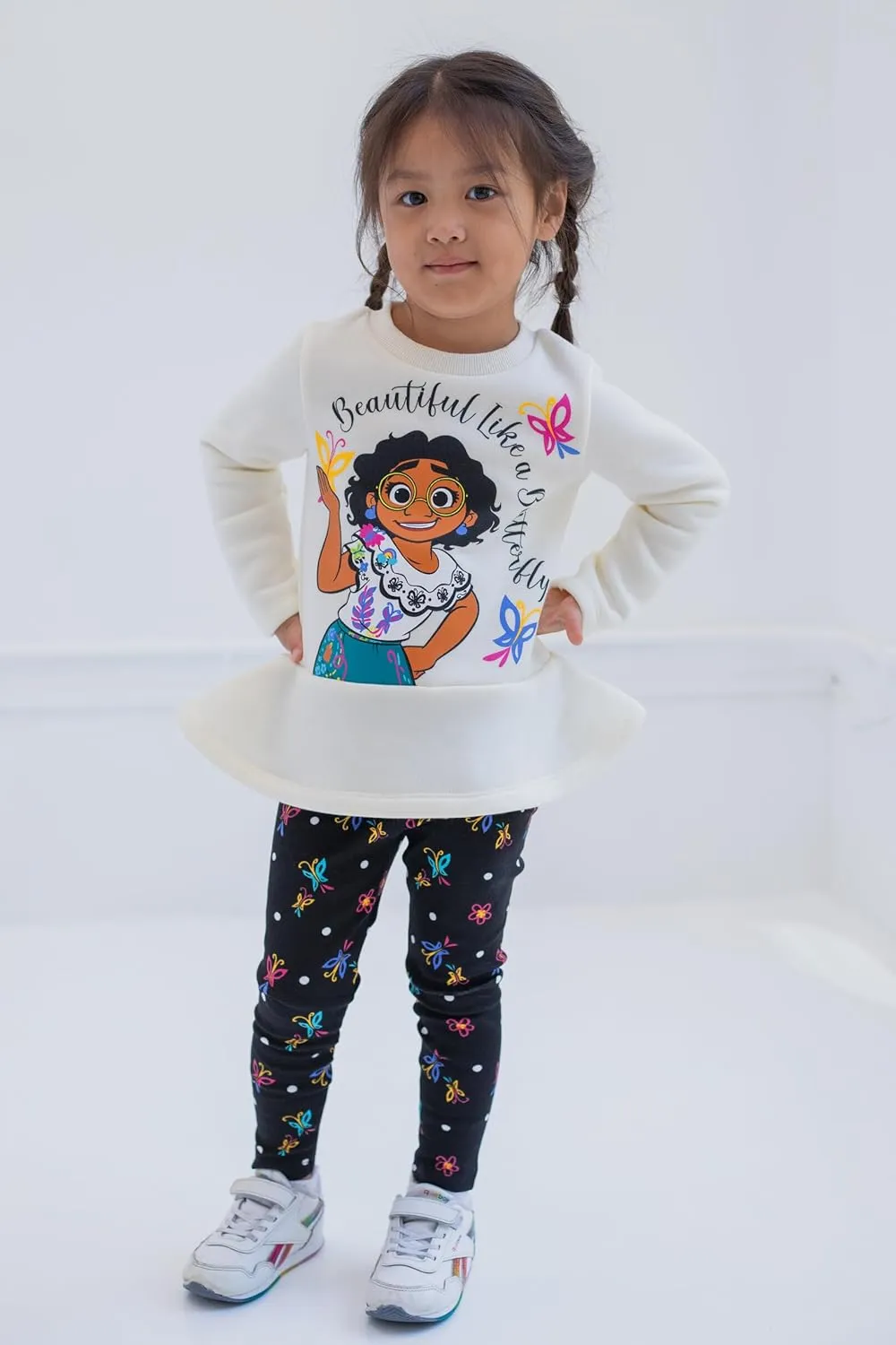 Disney Encanto Mirabel Luisa Isabela Girls Pullover Fleece Sweatshirt and Leggings Outfit Set Toddler to Little Kid
