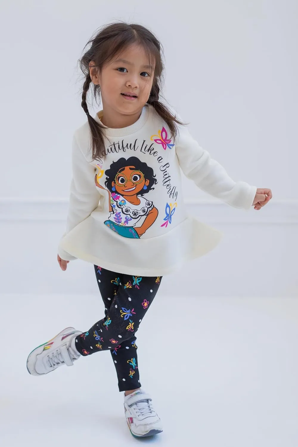 Disney Encanto Mirabel Luisa Isabela Girls Pullover Fleece Sweatshirt and Leggings Outfit Set Toddler to Little Kid