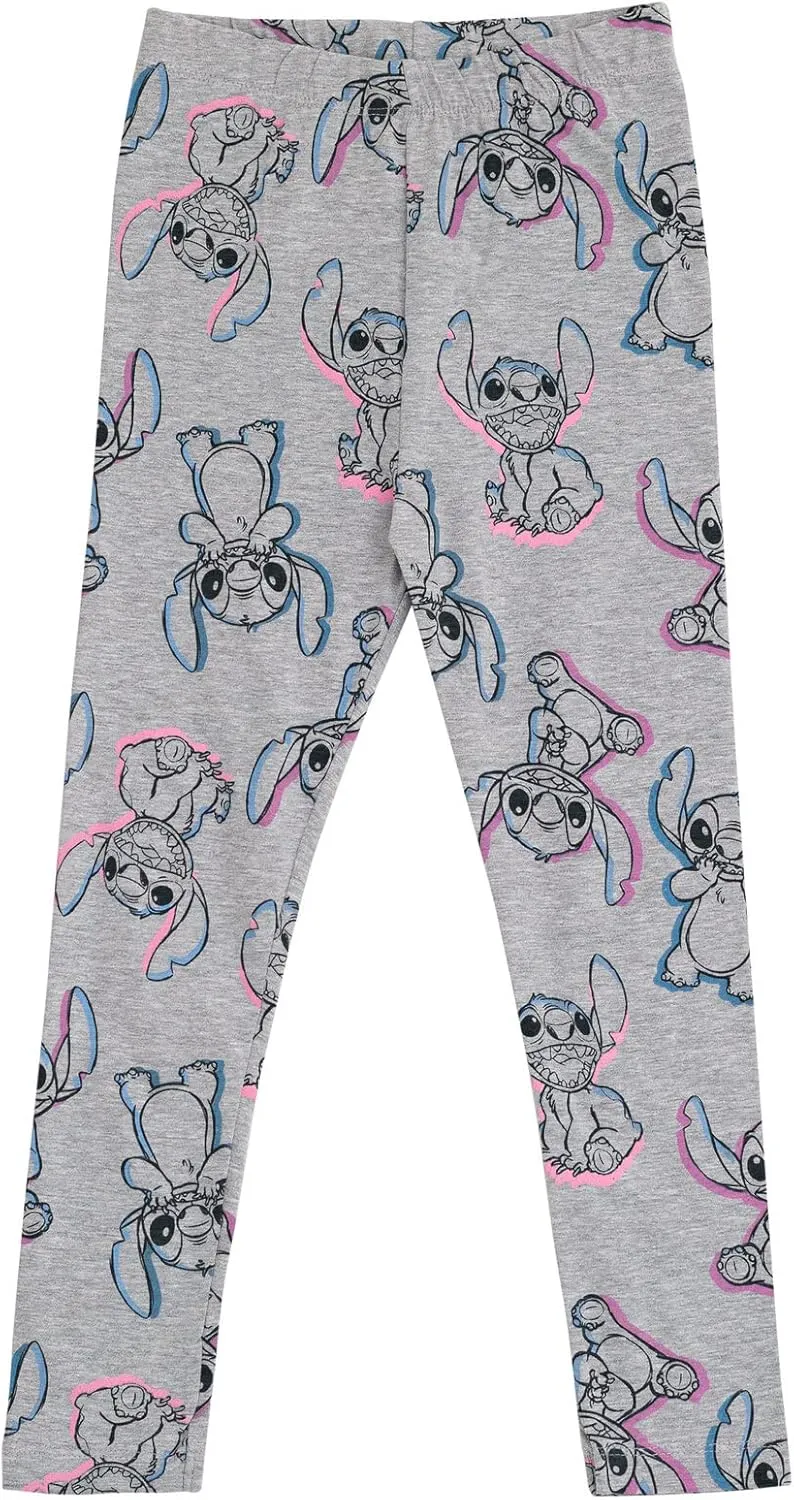 Disney Lilo & Stitch Girls T-Shirt and Leggings Outfit Set Little Kid to Big Kid Sizes (4-14-16)