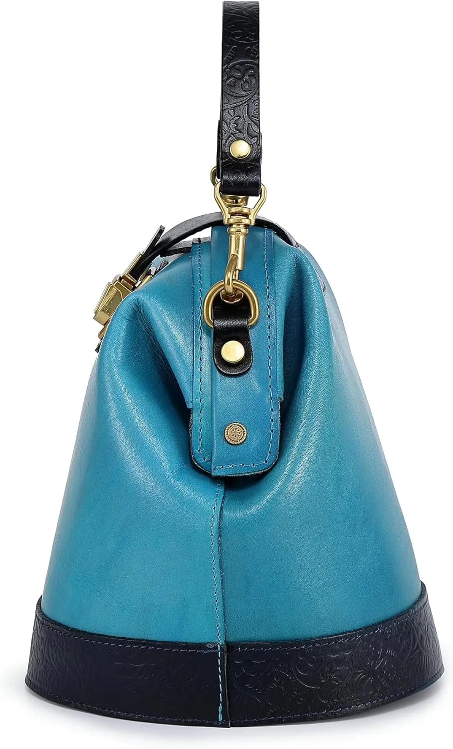 Doctor Bucket Crossbody Handbag | Luxurious and Versatile Bag for Women | Genuine Cowhide Leather