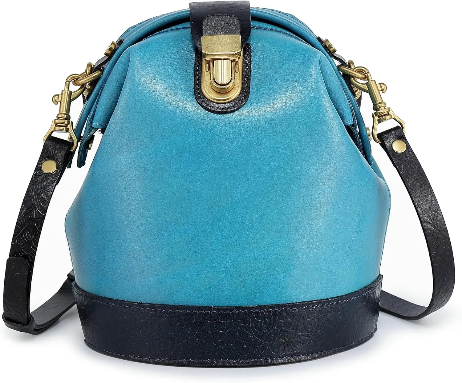 Doctor Bucket Crossbody Handbag | Luxurious and Versatile Bag for Women | Genuine Cowhide Leather