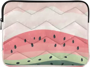 Doodle Watermelon Pattern Laptop Inner Bag, Laptop Case, Computer Sleeve, Lightweight and Easy to Carry, Suitable for 13-14inch Laptops